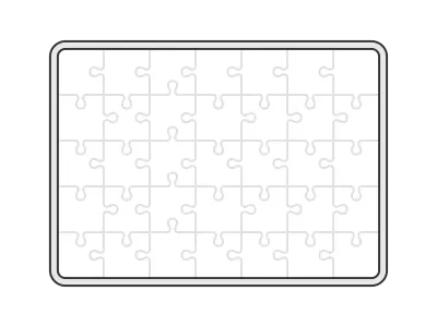 無地のパズルのイラスト