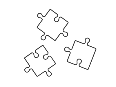 パズルのピースのイラスト