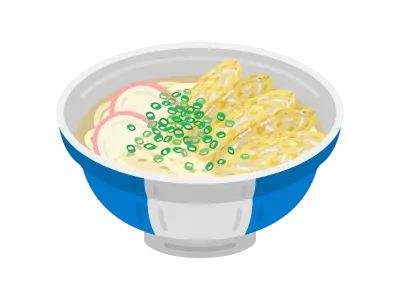 ごぼ天うどんのイラスト