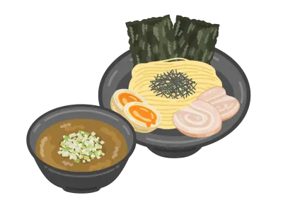 つけ麺のイラスト