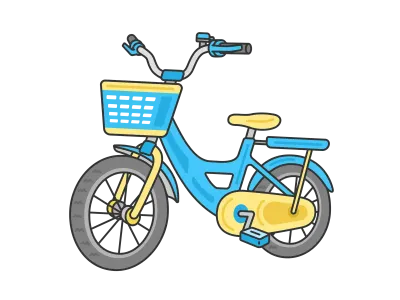 キッズ用自転車のイラスト