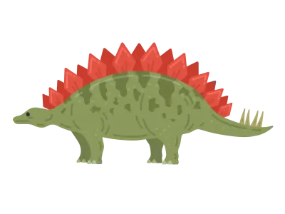 恐竜のステゴサウルスのイラスト