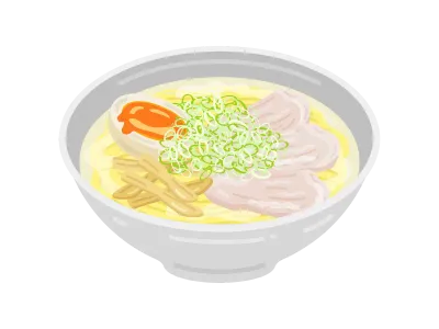 鶏塩ラーメンのイラスト