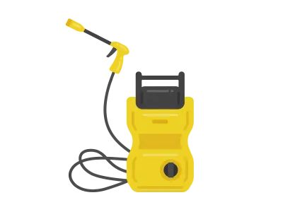 高圧洗浄機のイラスト