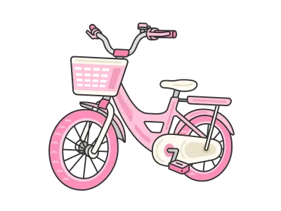 キッズ用自転車のイラスト