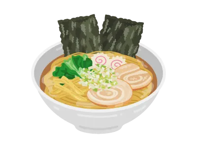 醤油ラーメンのイラスト
