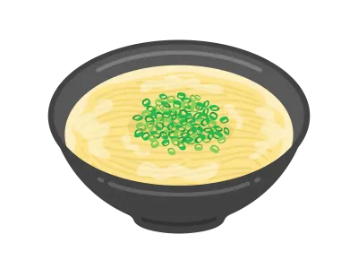 シンプルなとんこつラーメンのイラスト