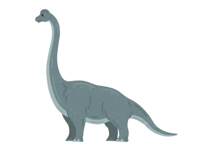 恐竜のブラキオサウルスのイラスト
