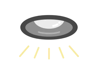 ダウンライトのイラスト