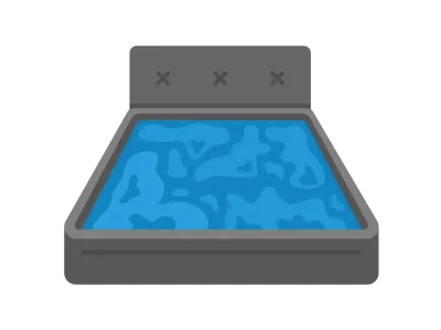 ウォーターベッドのイラスト
