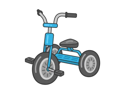 子供用の三輪車のイラスト