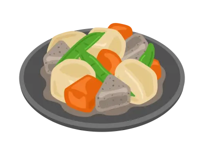 里芋の煮物のイラスト