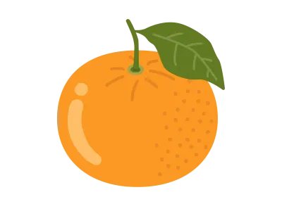 ミカンのイラスト