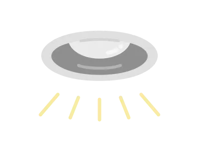 ダウンライトのイラスト