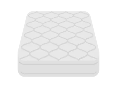 白色のマットレスのイラスト