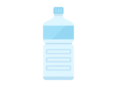 ペットボトルに入ったミネラルウォーターのイラスト