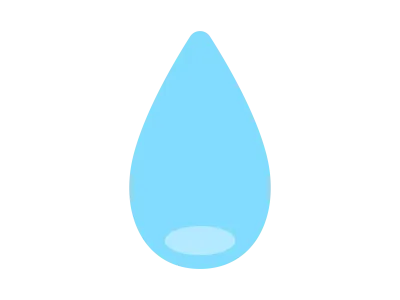 シンプルな水アイコンのイラスト