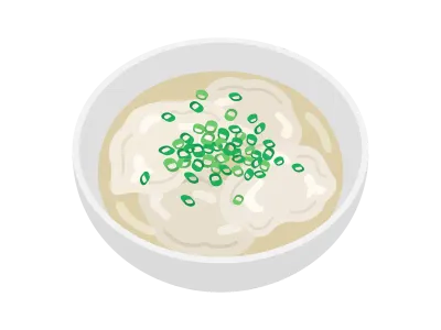 水餃子のイラスト