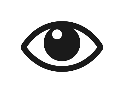 人間の目のアイコンのイラスト