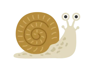 カタツムリのイラスト