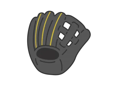 野球のグローブのイラスト