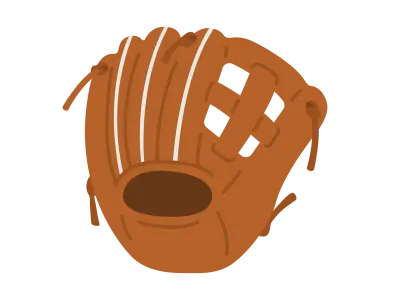 野球のグローブのイラスト