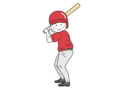 プロ野球のバッターのイラスト