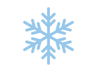 雪の結晶のアイコンのイラスト