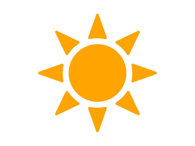 太陽のアイコンのイラスト