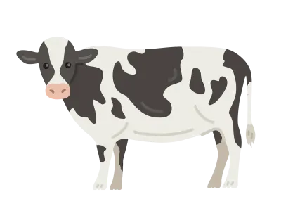 ホルスタイン牛のイラスト