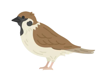 スズメのイラスト