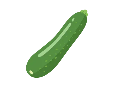 ズッキーニの野菜のイラスト