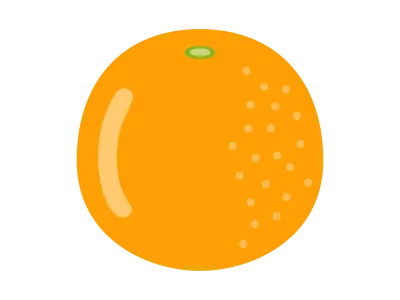 オレンジフルーツのイラスト