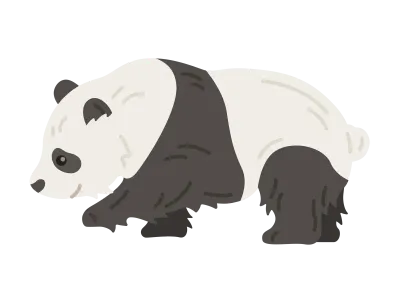 パンダのイラスト