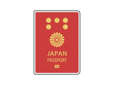 日本国のパスポートのイラスト