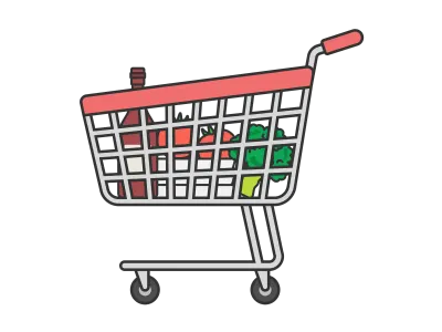 ショッピングカートのイラスト