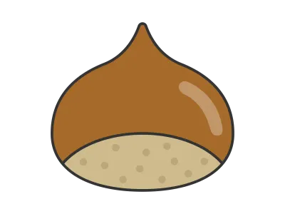 栗のイラスト
