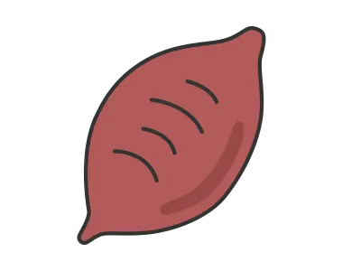 サツマイモのイラスト
