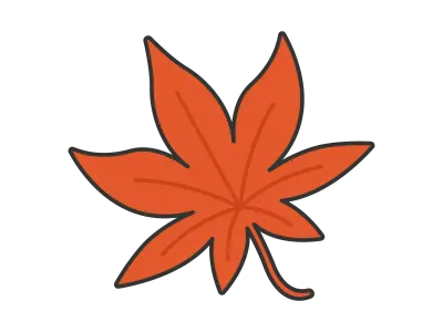 紅葉の葉のイラスト