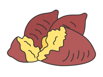 焼き芋のイラスト