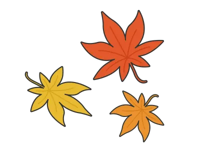紅葉の葉のイラスト