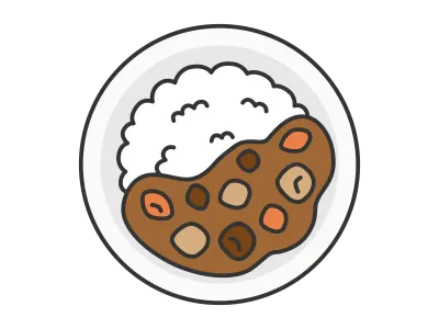 カレーライスのイラスト