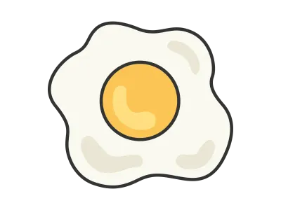 目玉焼きのイラスト