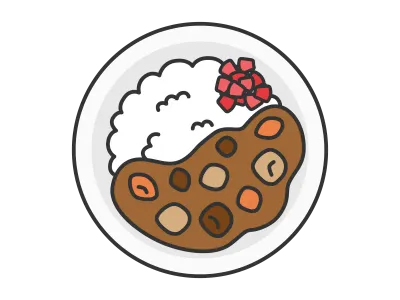 カレーライスのイラスト