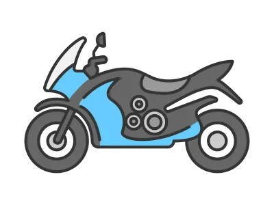 オートバイのイラスト