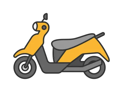 原動機付バイクのイラスト