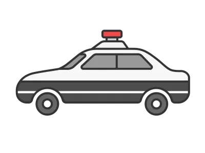 パトカーのイラスト