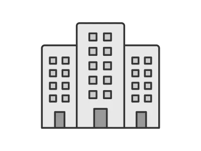 オフィスビルのアイコンイラスト