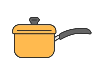 片手鍋のイラスト