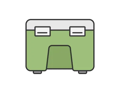 クーラーボックスのイラスト